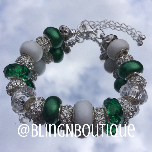 Spirit Bracelet - Green/White