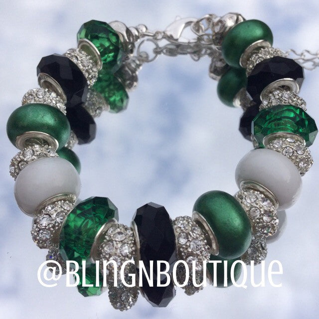 Spirit Bracelet - Green/White/Black