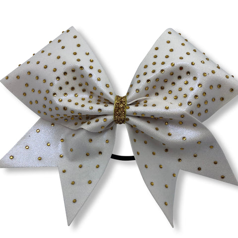 DaBlingBling in White with Gold Rhinestones