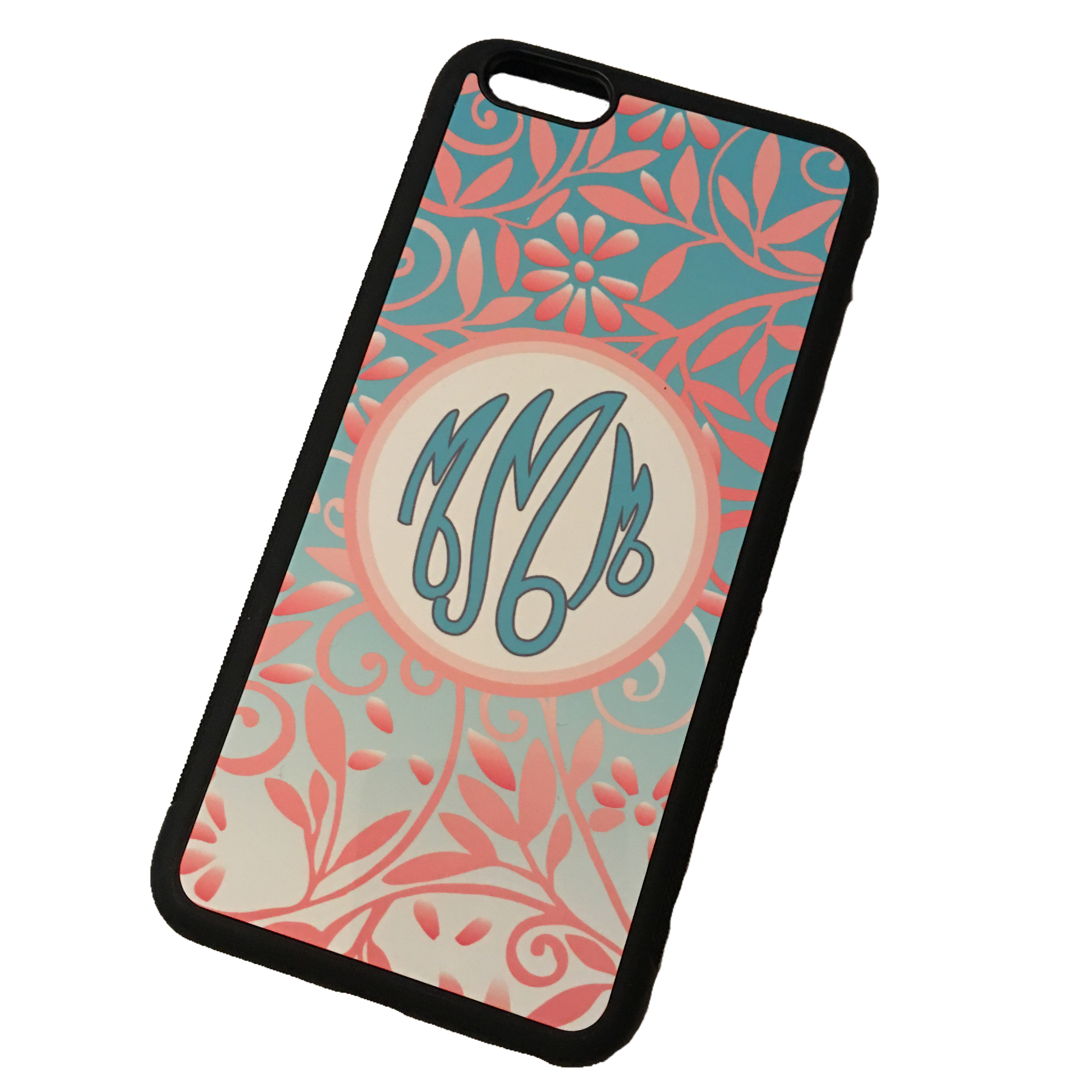 Floral Monogram Phone Case – BlingNBoutique Floral Monogram Phone Case – BlingNBoutique