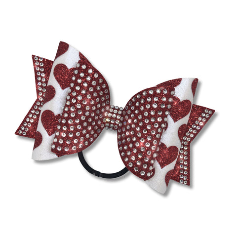 Valentine Dolly Cheer Bow